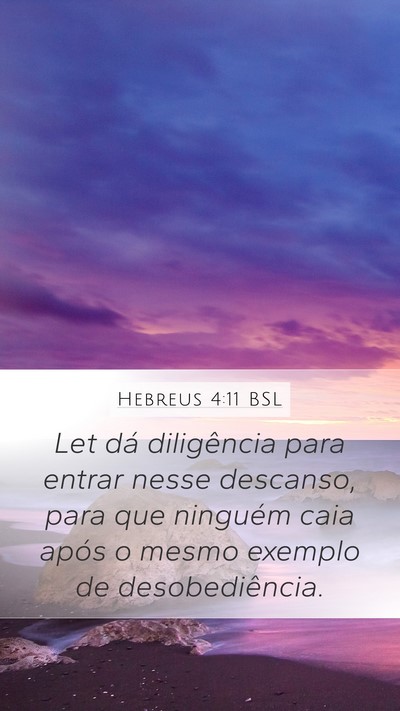 Hebreus 4:11 BSL Bible Verse Image