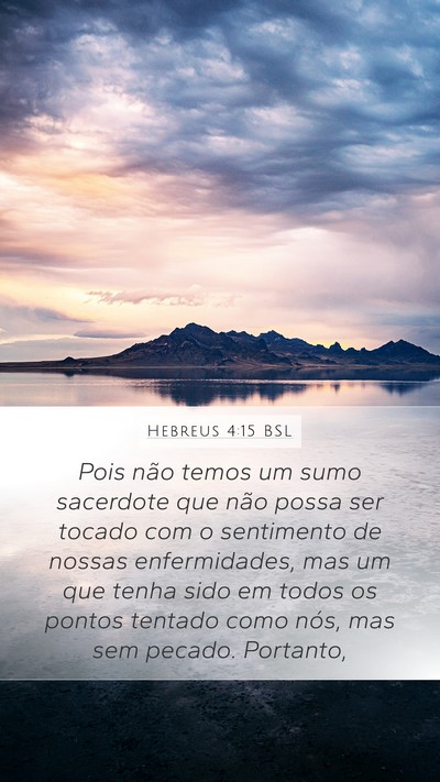 Hebreus 4:15 BSL Bible Verse Image