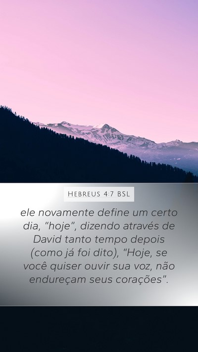 Hebreus 4:7 BSL Bible Verse Image