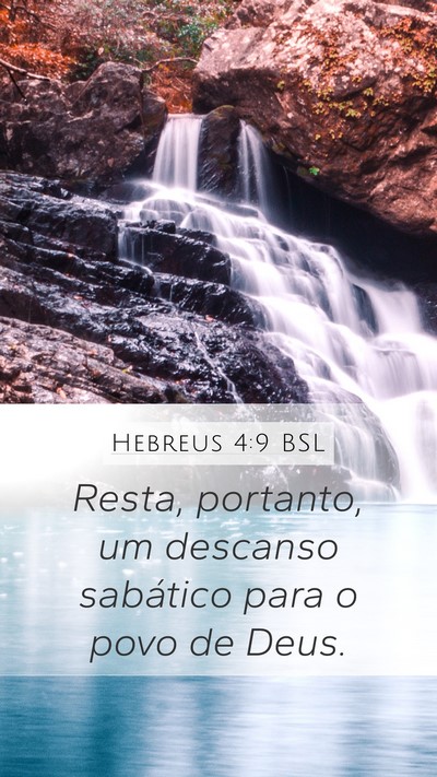 Hebreus 4:9 BSL Bible Verse Image