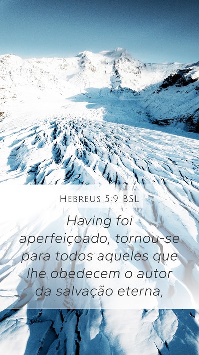 Hebreus 5:9 BSL Bible Verse Image