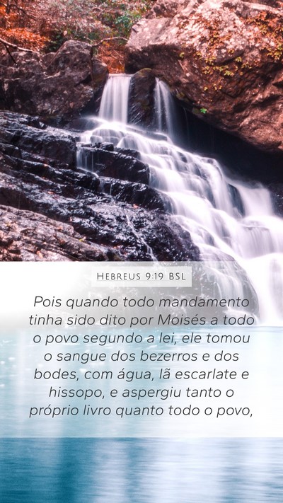 Hebreus 9:19 BSL Bible Verse Image
