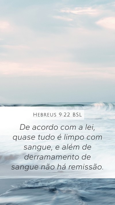 Hebreus 9:22 BSL Bible Verse Image