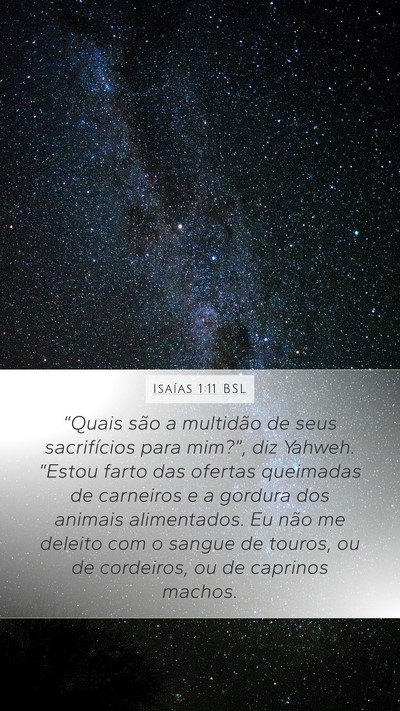 Isaías 1:11 BSL Bible Verse Image