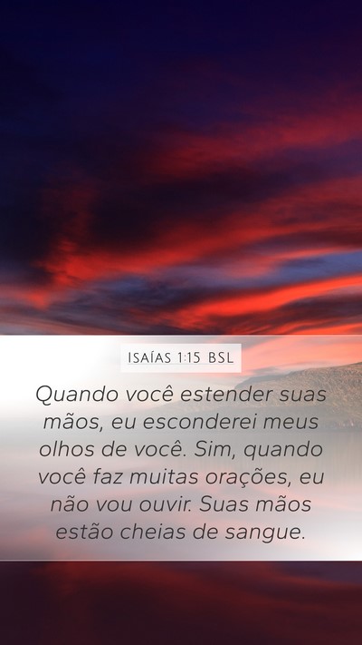 Isaías 1:15 BSL Bible Verse Image