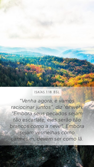 Isaías 1:18 BSL Bible Verse Image