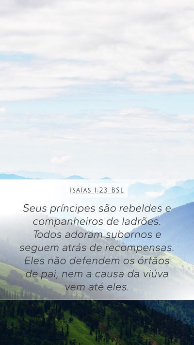 Isaías 1:23 BSL Bible Verse Image