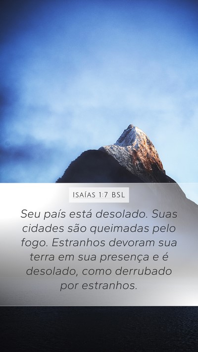 Isaías 1:7 BSL Bible Verse Image