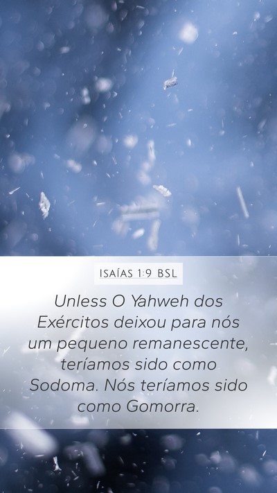 Isaías 1:9 BSL Bible Verse Image