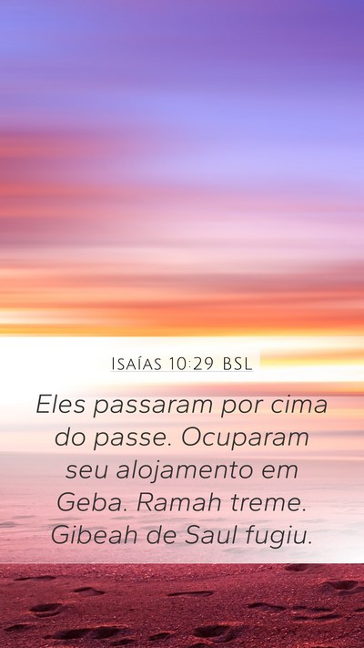 Isaías 10:29 BSL Bible Verse Image