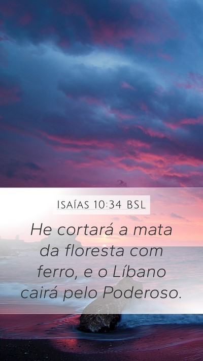 Isaías 10:34 BSL Bible Verse Image