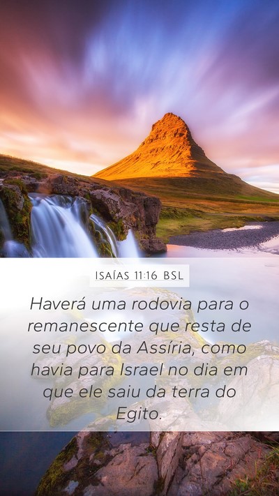 Isaías 11:16 BSL Bible Verse Image