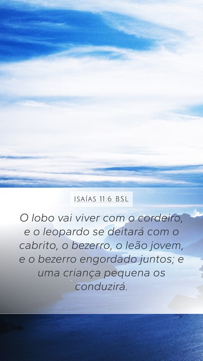 Isaías 11:6 BSL Bible Verse Image