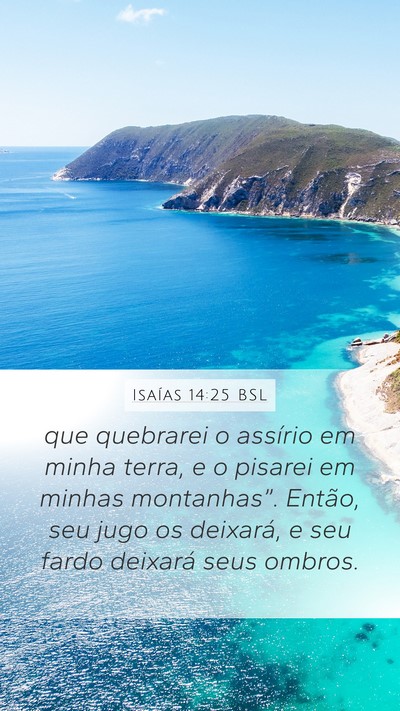 Isaías 14:25 BSL Bible Verse Image