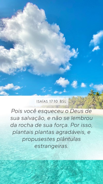 Isaías 17:10 BSL Bible Verse Image