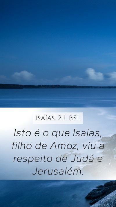 Isaías 2:1 BSL Bible Verse Image