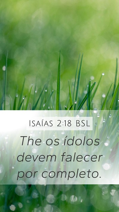 Isaías 2:18 BSL Bible Verse Image