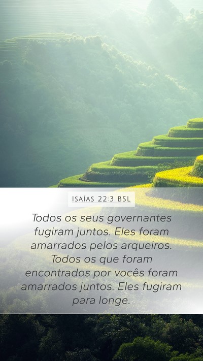 Isaías 22:3 BSL Bible Verse Image