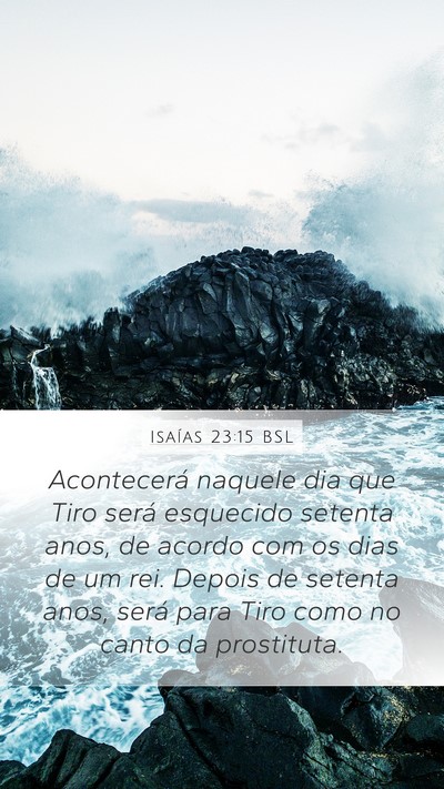 Isaías 23:15 BSL Bible Verse Image