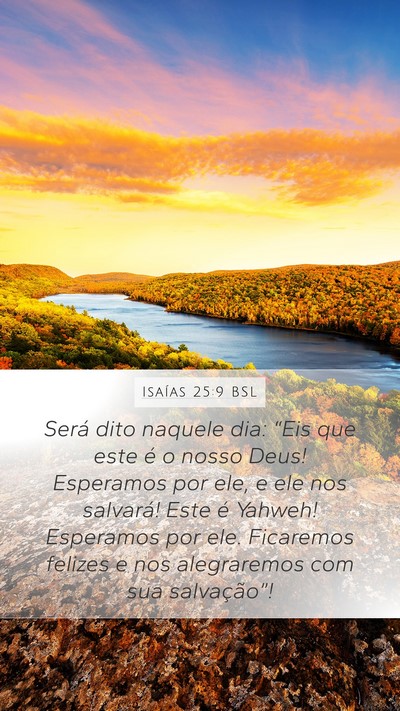 Isaías 25:9 BSL Bible Verse Image