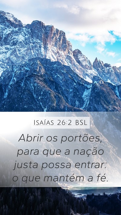 Isaías 26:2 BSL Bible Verse Image