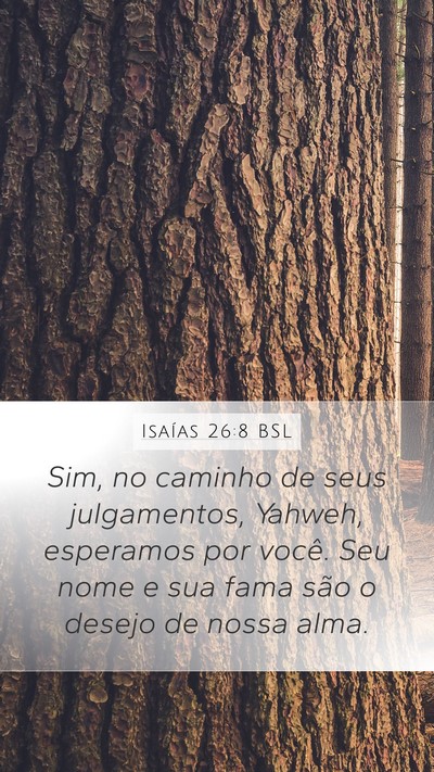 Isaías 26:8 BSL Bible Verse Image