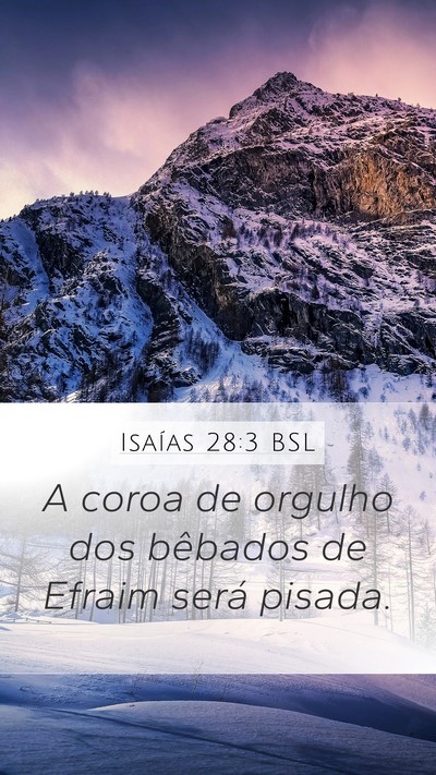 Isaías 28:3 BSL Bible Verse Image