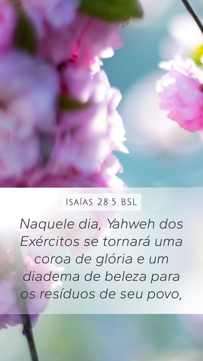 Isaías 28:5 BSL Bible Verse Image