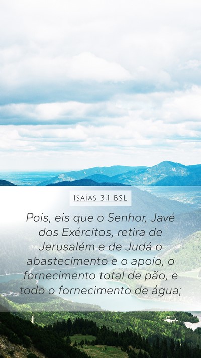Isaías 3:1 BSL Bible Verse Image
