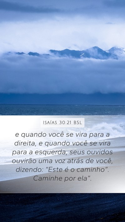Isaías 30:21 BSL Bible Verse Image
