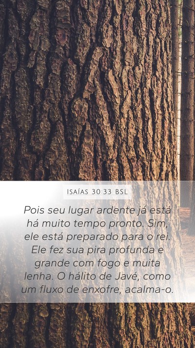 Isaías 30:33 BSL Bible Verse Image