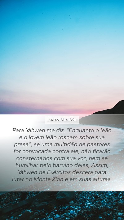 Isaías 31:4 BSL Bible Verse Image
