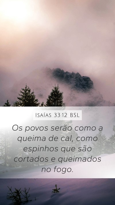 Isaías 33:12 BSL Bible Verse Image