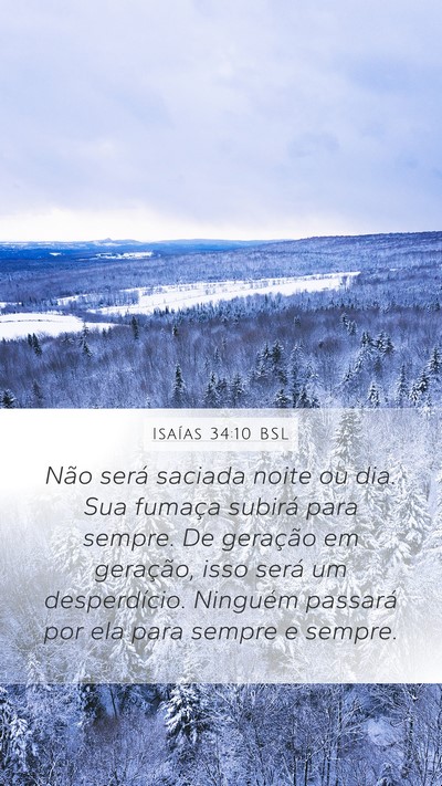 Isaías 34:10 BSL Bible Verse Image