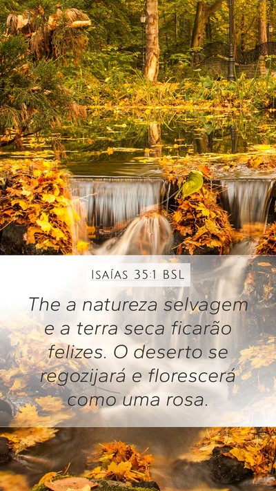Isaías 35:1 BSL Bible Verse Image