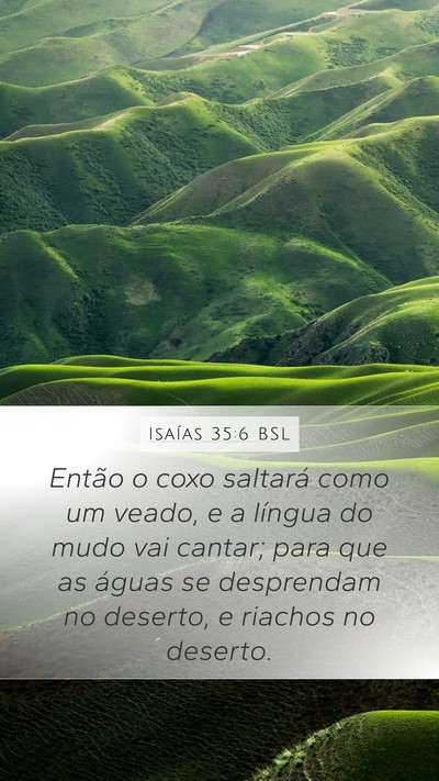 Isaías 35:6 BSL Bible Verse Image