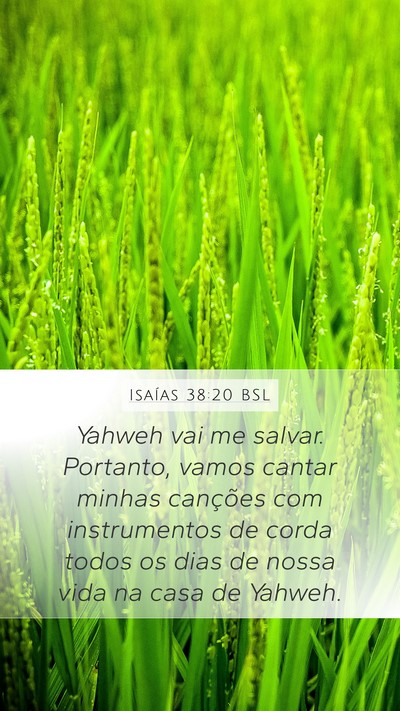 Isaías 38:20 BSL Bible Verse Image
