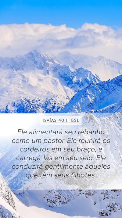 Isaías 40:11 BSL Bible Verse Image