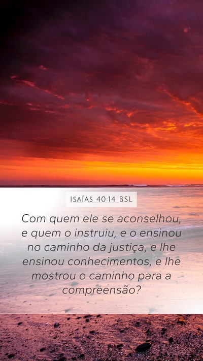 Isaías 40:14 BSL Bible Verse Image