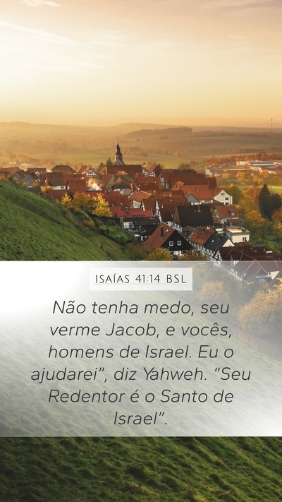 Isaías 41:14 BSL Bible Verse Image