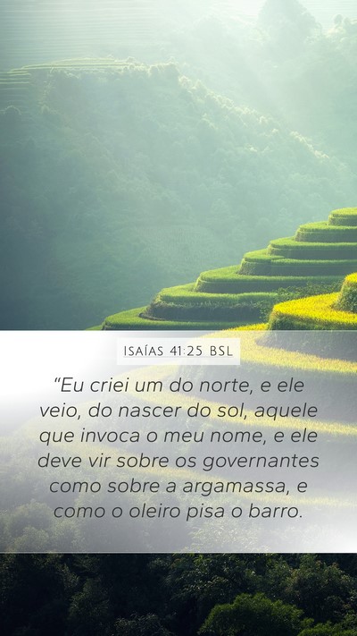 Isaías 41:25 BSL Bible Verse Image