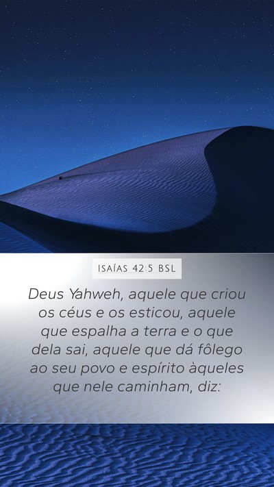Isaías 42:5 BSL Bible Verse Image