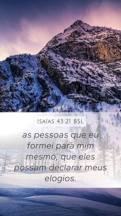 Isaías 43:21 BSL Bible Verse Image