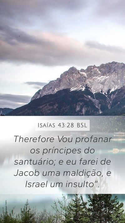 Isaías 43:28 BSL Bible Verse Image