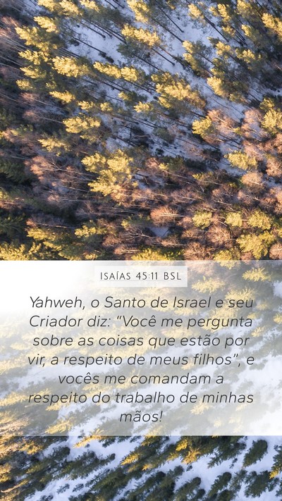Isaías 45:11 BSL Bible Verse Image