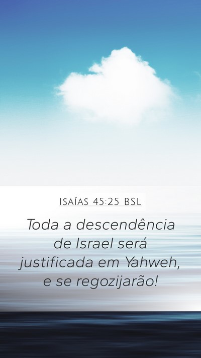 Isaías 45:25 BSL Bible Verse Image
