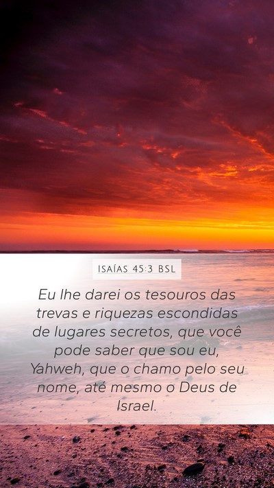 Isaías 45:3 BSL Bible Verse Image