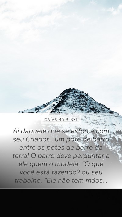 Isaías 45:9 BSL Bible Verse Image