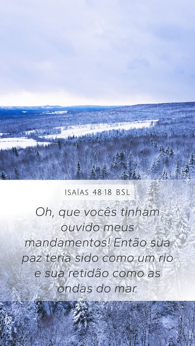 Isaías 48:18 BSL Bible Verse Image