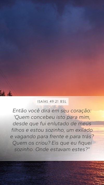 Isaías 49:21 BSL Bible Verse Image